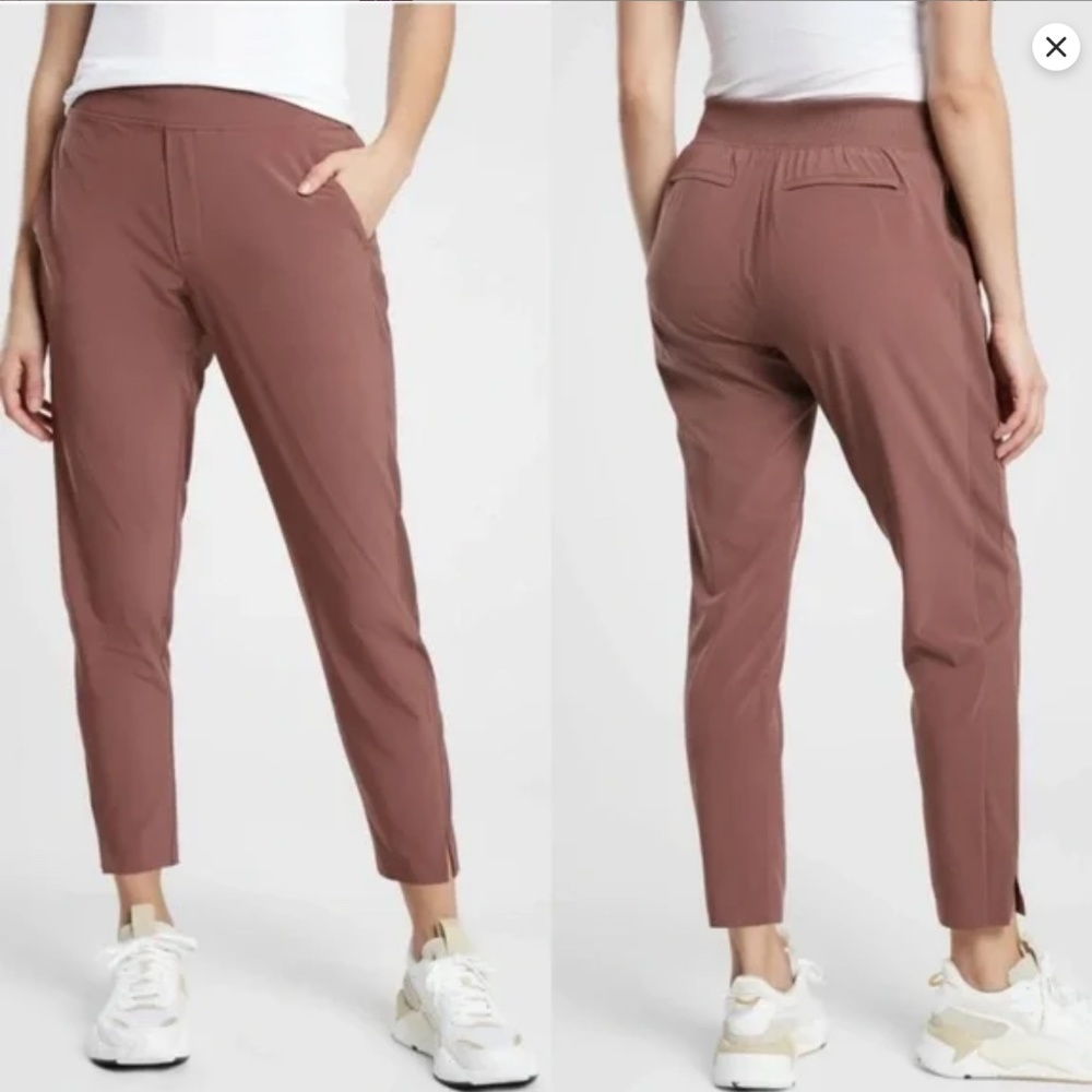 Athleta Brooklyn Ankle Pants Womens UPF Dusty Rose Size 8
